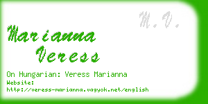 marianna veress business card